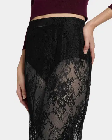 L'Agence Makena Sheer Floral Lace Pencil Skirt | Thumbnail 5 L'Agence Makena Sheer Floral Lace Pencil Skirt | Thumbnail 5