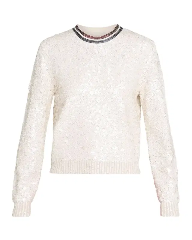Cynthia Rowley Sequin Crewneck Sweater