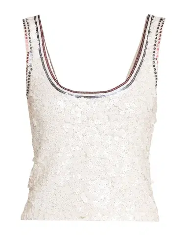 CYNTHIA ROWLEY Cropped Sequin Tank Top | Thumbnail 1