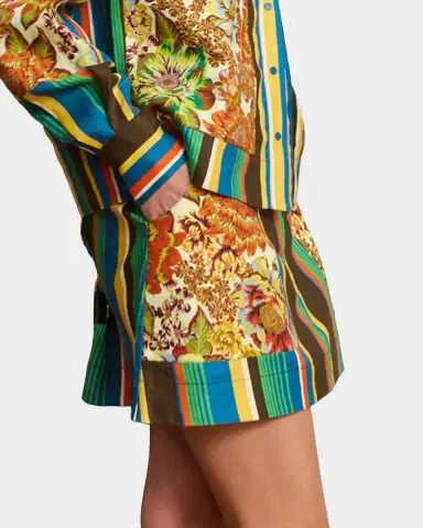 ALÉMAIS Charlie Graphic Linen Mini Skirt | Thumbnail 6 ALÉMAIS Charlie Graphic Linen Mini Skirt | Thumbnail 6