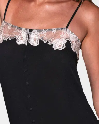 Fleur du Mal Lace Appliqué Silk Slip | Thumbnail 5 Fleur du Mal Lace Appliqué Silk Slip | Thumbnail 5