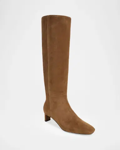 Vince Lilith Suede Knee-High Kitten-Heel Boots | Thumbnail 2 Vince Lilith Suede Knee-High Kitten-Heel Boots | Thumbnail 2