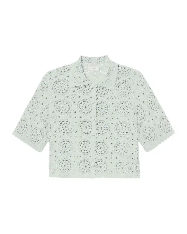 Crochet Cotton Boxy-Fit Top
