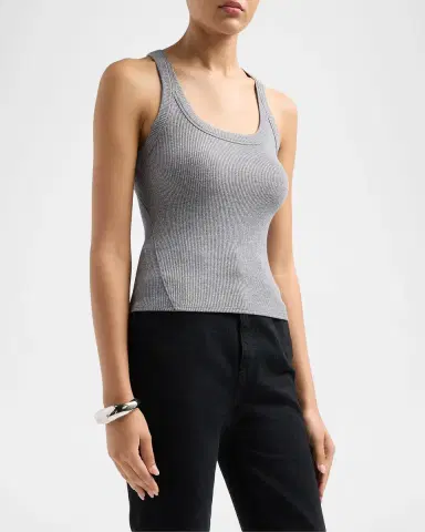 rag & bone The Essential Rib Wide String Tank | Thumbnail 4 rag & bone The Essential Rib Wide String Tank | Thumbnail 4