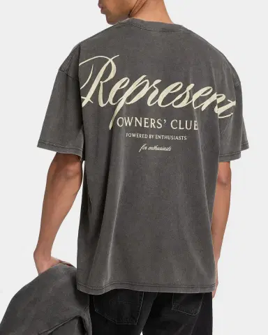 Represent Men's Owners Club Script T-Shirt | Thumbnail 3