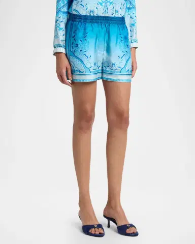 Casablanca Gradient Egyptian Rug Silk Shorts | Thumbnail 4 Casablanca Gradient Egyptian Rug Silk Shorts | Thumbnail 4