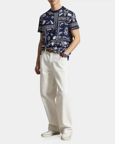 Polo Ralph Lauren Men's Bandana Cotton Jersey T-Shirt | Thumbnail 2