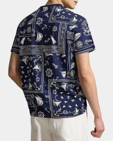 Polo Ralph Lauren Men's Bandana Cotton Jersey T-Shirt | Thumbnail 3
