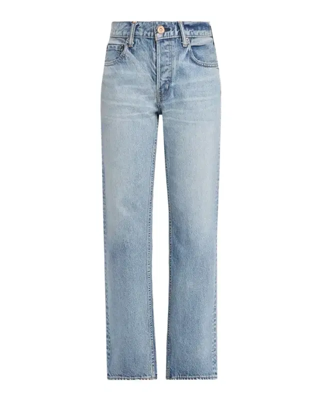 MOUSSY VINTAGE Straight Low-Rise Cropped Jeans