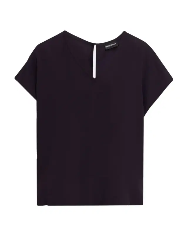 Emporio Armani V-Neck Cady Top