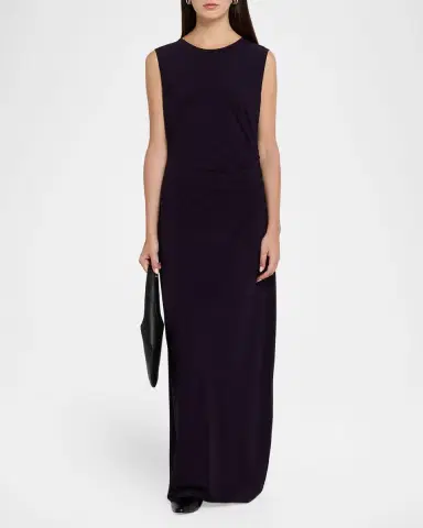 Emporio Armani Sleeveless Jersey Column Gown | Thumbnail 2 Emporio Armani Sleeveless Jersey Column Gown | Thumbnail 2