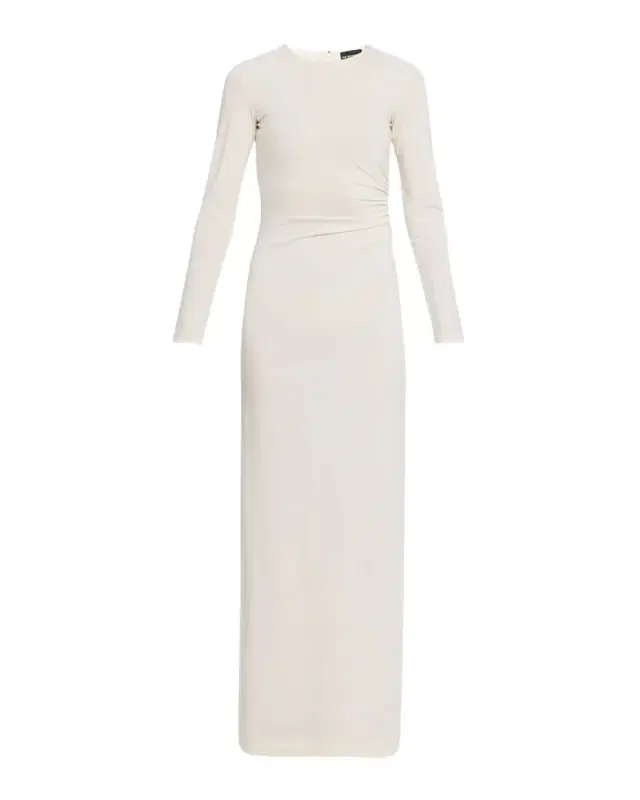 Emporio Armani Ruched Jersey Column Gown
