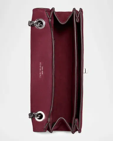 Tory Burch Kira Turnlock Suede Convertible Shoulder Bag | Thumbnail 3