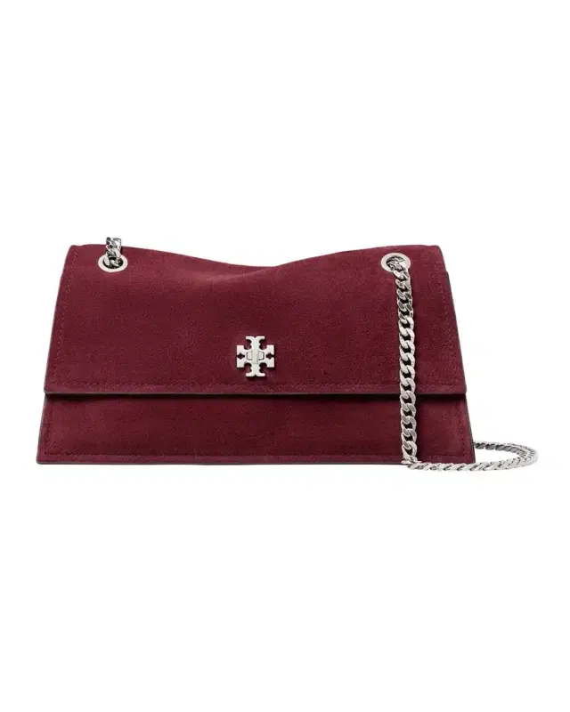 Tory Burch Kira Turnlock Suede Convertible Shoulder Bag