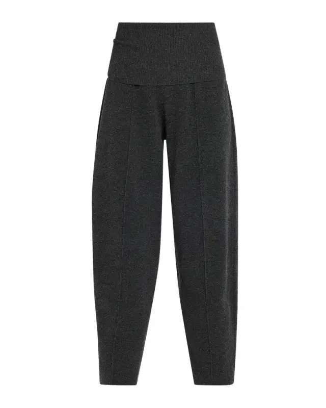 Zimmermann Valiant Knit Barrel-Leg Pants