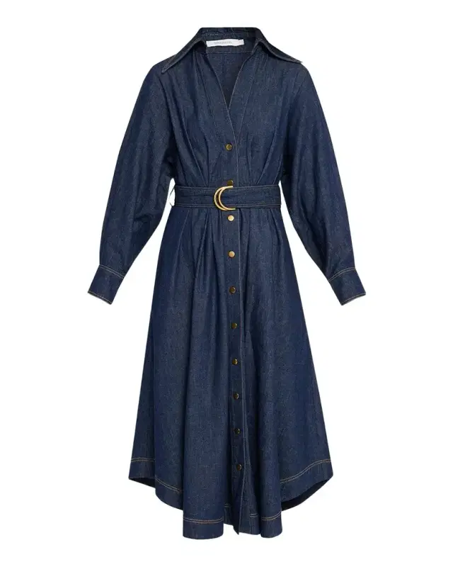 Denim Midi Shirtdress