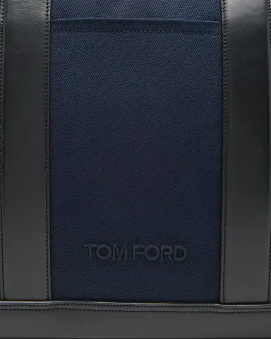TOM FORD Large Canvas & Leather Tote Bag | Thumbnail 5 TOM FORD Large Canvas & Leather Tote Bag | Thumbnail 5