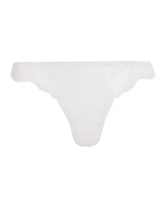 Kiki De Montparnasse Voltaire Silk & Lace Thong