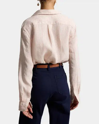 Polo Ralph Lauren Striped Linen Classic-Fit Shirt | Thumbnail 3
