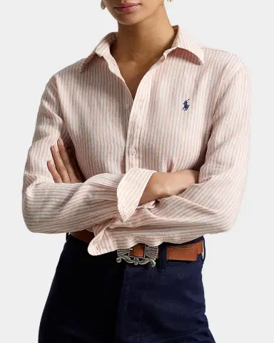 Polo Ralph Lauren Striped Linen Classic-Fit Shirt | Thumbnail 4