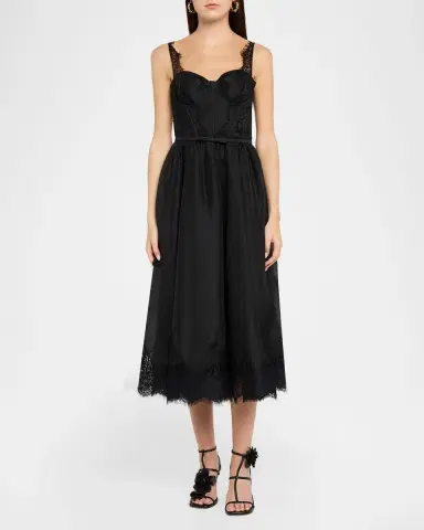Zimmermann Valiant Lace-Trim Corset Dress | Thumbnail 2 Zimmermann Valiant Lace-Trim Corset Dress | Thumbnail 2