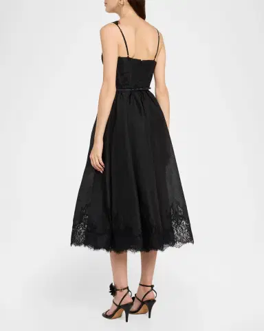 Zimmermann Valiant Lace-Trim Corset Dress | Thumbnail 3 Zimmermann Valiant Lace-Trim Corset Dress | Thumbnail 3