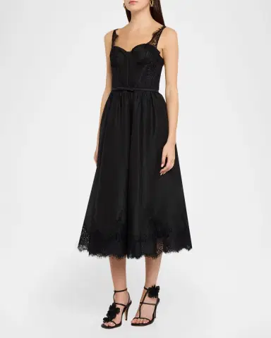 Zimmermann Valiant Lace-Trim Corset Dress | Thumbnail 4 Zimmermann Valiant Lace-Trim Corset Dress | Thumbnail 4