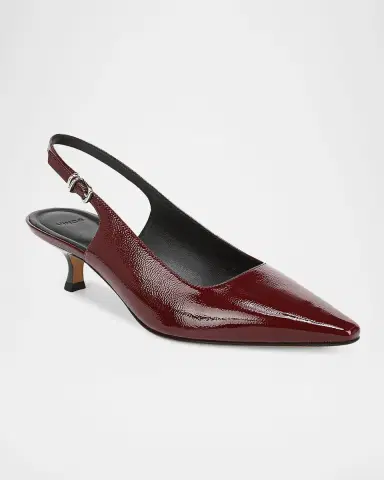 Vince 45mm Sabra Patent Leather Slingback Pumps | Thumbnail 2 Vince 45mm Sabra Patent Leather Slingback Pumps | Thumbnail 2