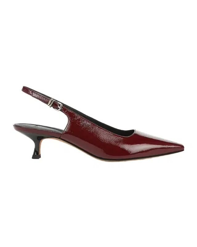 45mm Sabra Patent Leather Slingback Pumps