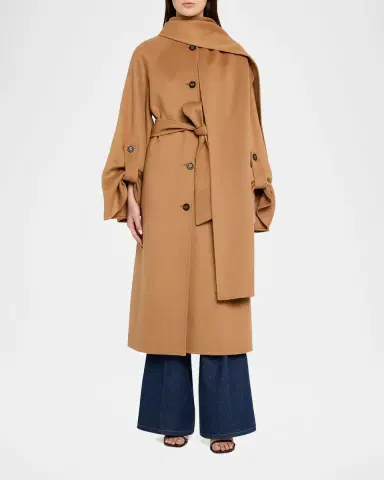 Zimmermann Valiant Wool Scarf Maxi Coat | Thumbnail 2