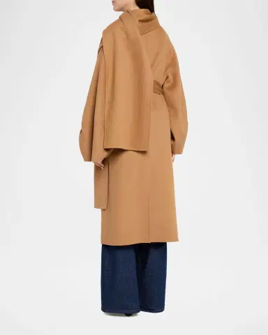 Zimmermann Valiant Wool Scarf Maxi Coat | Thumbnail 3