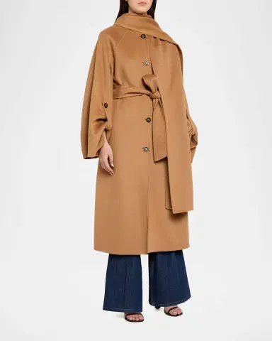 Zimmermann Valiant Wool Scarf Maxi Coat | Thumbnail 4