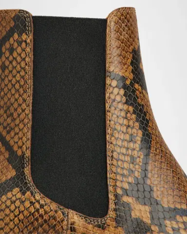 Tod's 60mm Snake-Printed Leather Chelsea Boots | Thumbnail 4