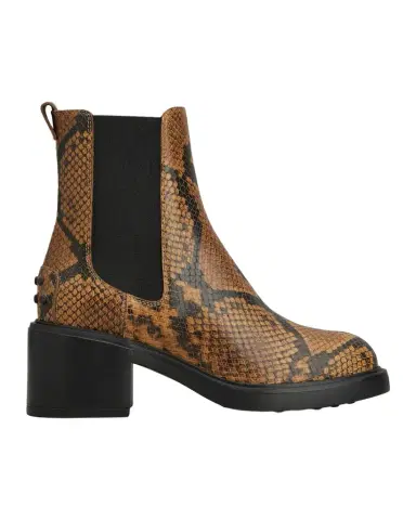 Tod's 60mm Snake-Printed Leather Chelsea Boots | Thumbnail 1