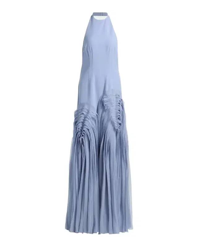 Elani Pleated Halterneck Gown Elani Pleated Halterneck Gown