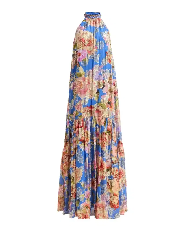 Floral A-Line Maxi Dress