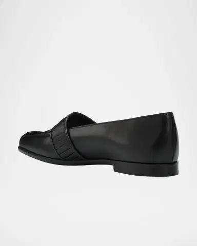 Manolo Blahnik Minoffa Leather Loafers | Thumbnail 4