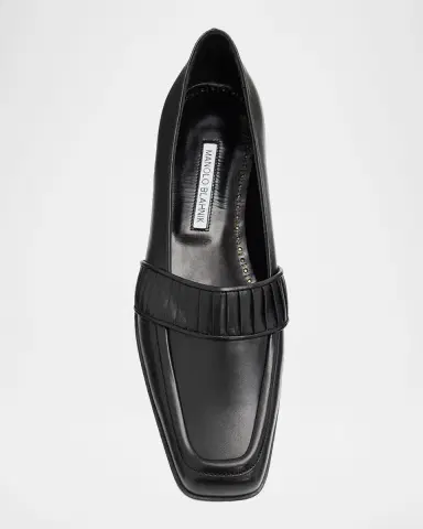 Manolo Blahnik Minoffa Leather Loafers | Thumbnail 6