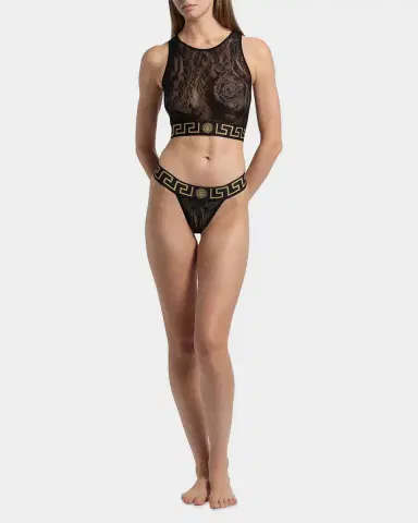 Versace Perizoma Greca Jacquard Thong | Thumbnail 2 Versace Perizoma Greca Jacquard Thong | Thumbnail 2