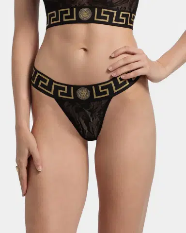 Versace Perizoma Greca Jacquard Thong | Thumbnail 4 Versace Perizoma Greca Jacquard Thong | Thumbnail 4