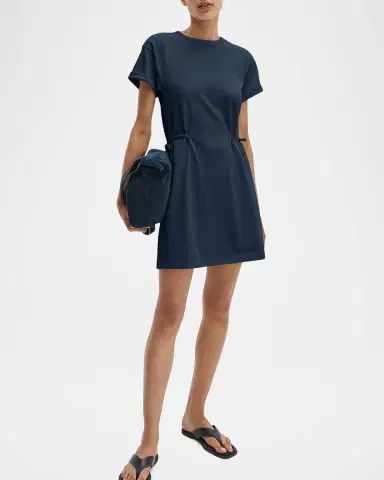 rag & bone Mica Tie-Waist Cotton Jersey T-Shirt Mini Dress | Thumbnail 4 rag & bone Mica Tie-Waist Cotton Jersey T-Shirt Mini Dress | Thumbnail 4