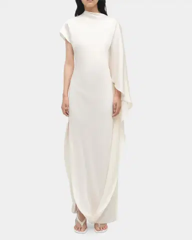 Simkhai Ora Satin Column Gown | Thumbnail 2 Simkhai Ora Satin Column Gown | Thumbnail 2