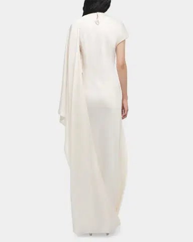 Simkhai Ora Satin Column Gown | Thumbnail 3 Simkhai Ora Satin Column Gown | Thumbnail 3
