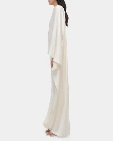 Simkhai Ora Satin Column Gown | Thumbnail 4 Simkhai Ora Satin Column Gown | Thumbnail 4