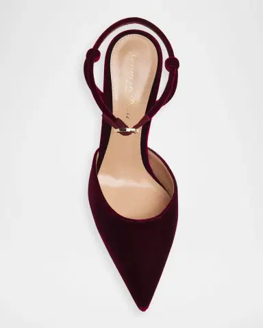 Gianvito Rossi 95mm Velvet Ankle-Strap Pumps | Thumbnail 4 Gianvito Rossi 95mm Velvet Ankle-Strap Pumps | Thumbnail 4
