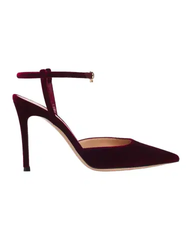 Gianvito Rossi 95mm Velvet Ankle-Strap Pumps | Thumbnail 1 Gianvito Rossi 95mm Velvet Ankle-Strap Pumps | Thumbnail 1