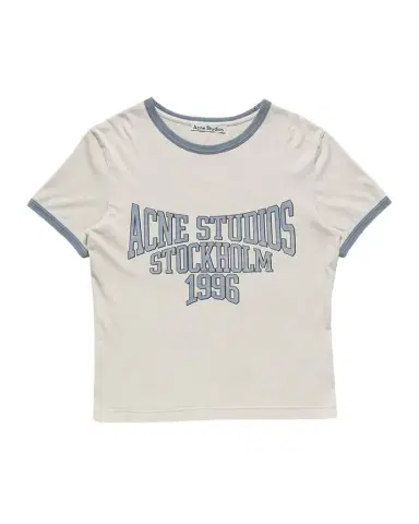 Acne Studios Men 's Logo Graphic Ringer T-hirt | Thumbnail 1 Acne Studios Men 's Logo Graphic Ringer T-hirt | Thumbnail 1