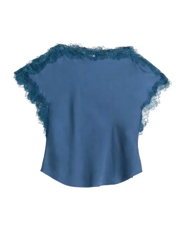 A.L.C. Luna Lace-Trim Satin Top