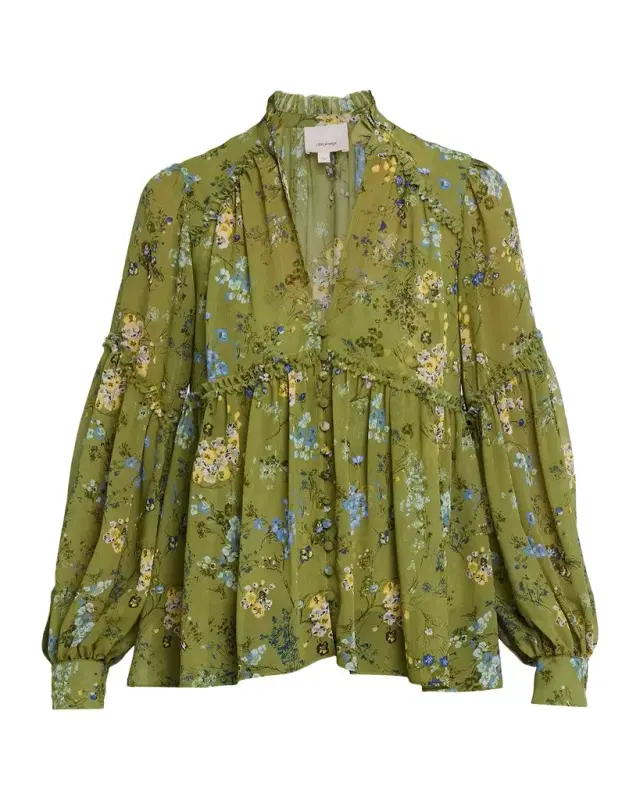 Cinq a Sept Windswept Floral Blouse