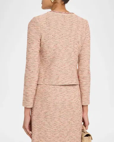Misook Heritage Ribbon Tweed Knit Jacket | Thumbnail 3